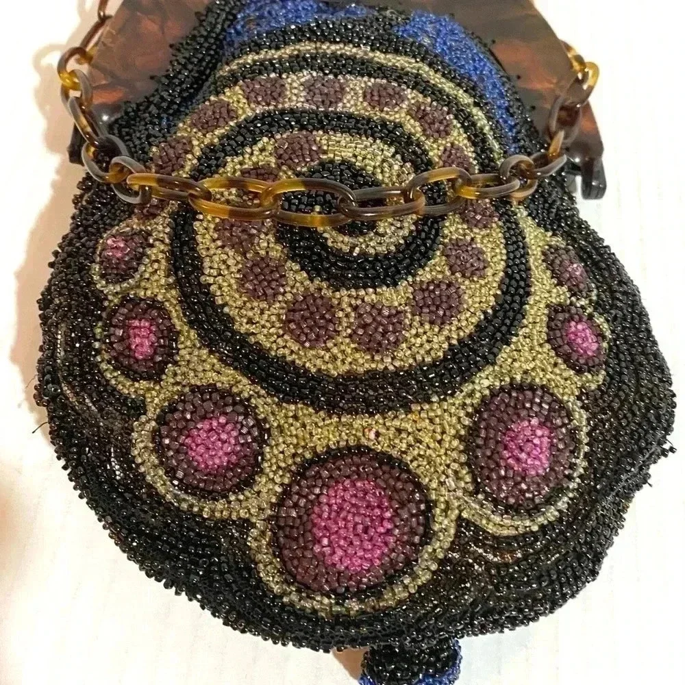 Handcrafted vintage 1920’s  beaded handbag